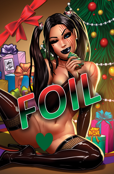 KATFIGHT #1 PREVIEW - COURNEY ROSE "SNACK" FULL NAUGHTY FOIL- LTD 10