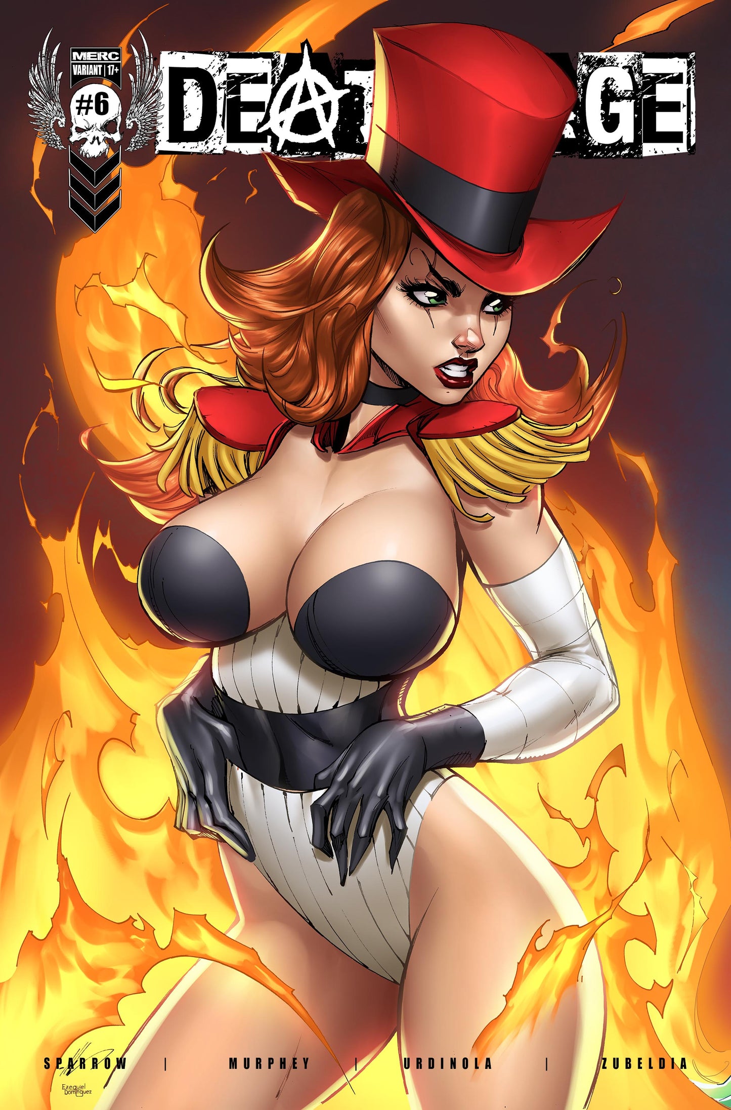 Deathrage #6 Kickstarter~Ale Garza~ Fire Trade connecting cover