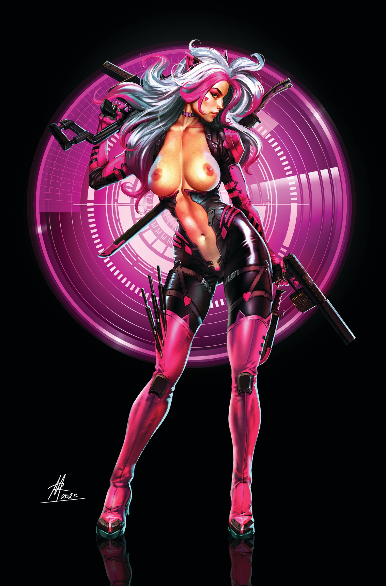 MISS MEOW #7 ARMAN AKOPIAN "SHOOTER" - NAUGHTY - KICKSTARTER VARIANT