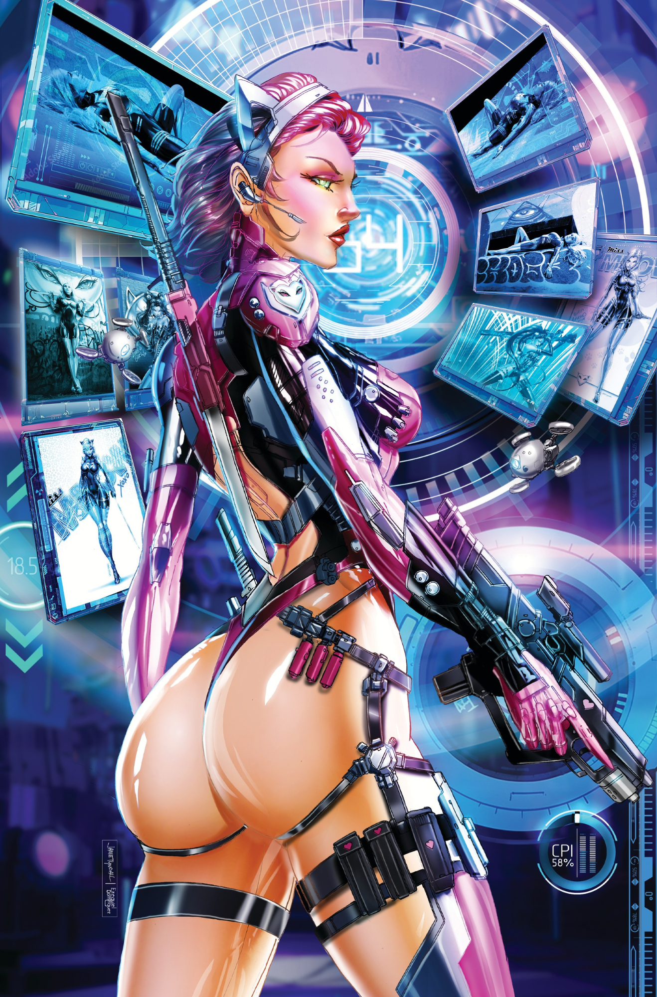 MISS MEOW #7 JAMIE TYNDALL "CYBER" - BOOTY - KICKSTARTER VARIANT