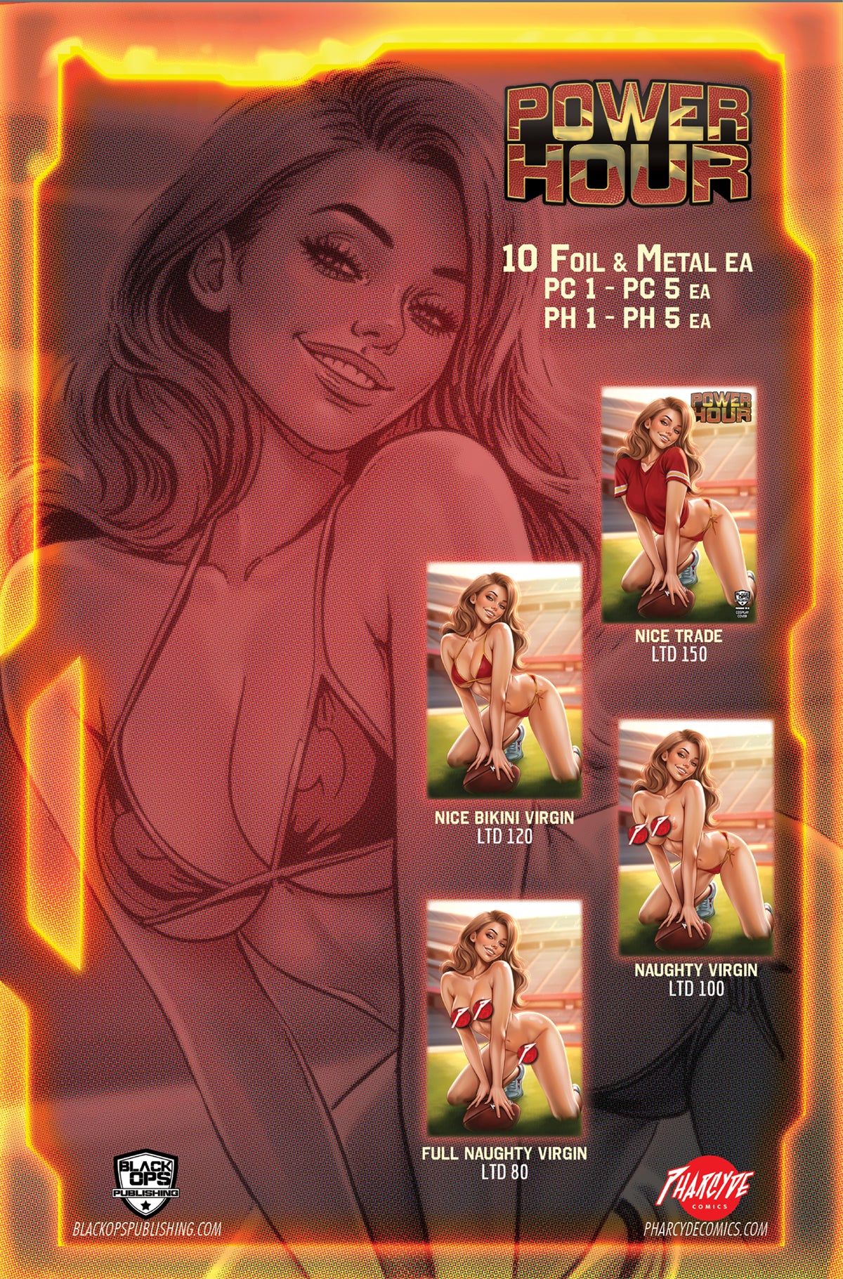 POWER HOUR #2 "FOOTBALL GIRL" KARYCH EXCL NAUGHTY METAL - LTD 10