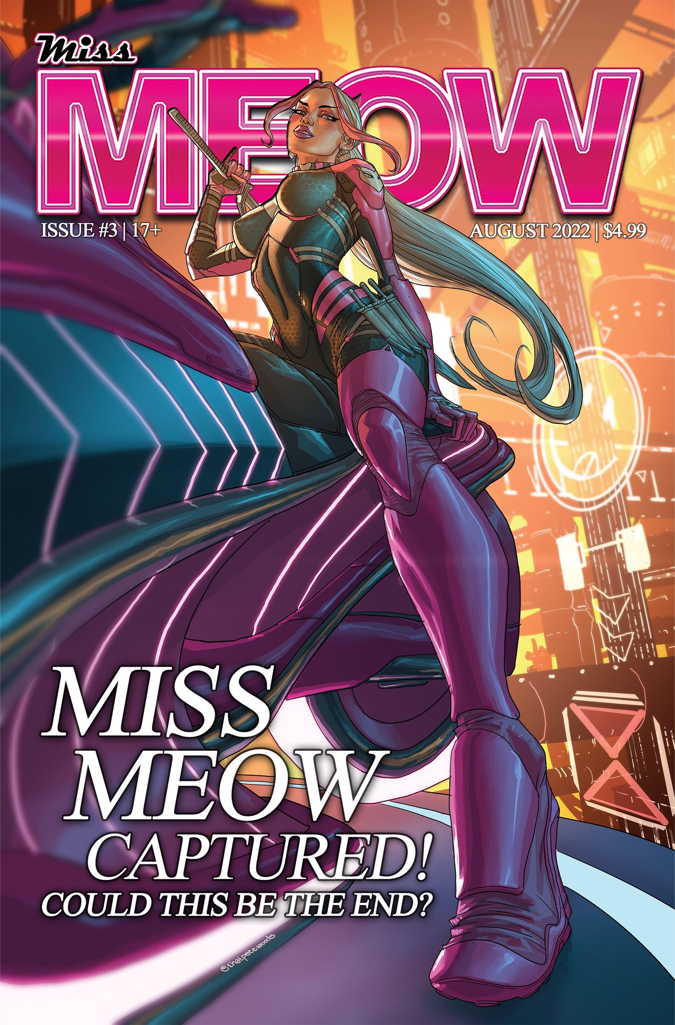 MISS MEOW #3 - COVER A - PETE WOODS