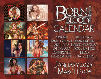 BORN OF BLOOD 2023-2024 CALENDER